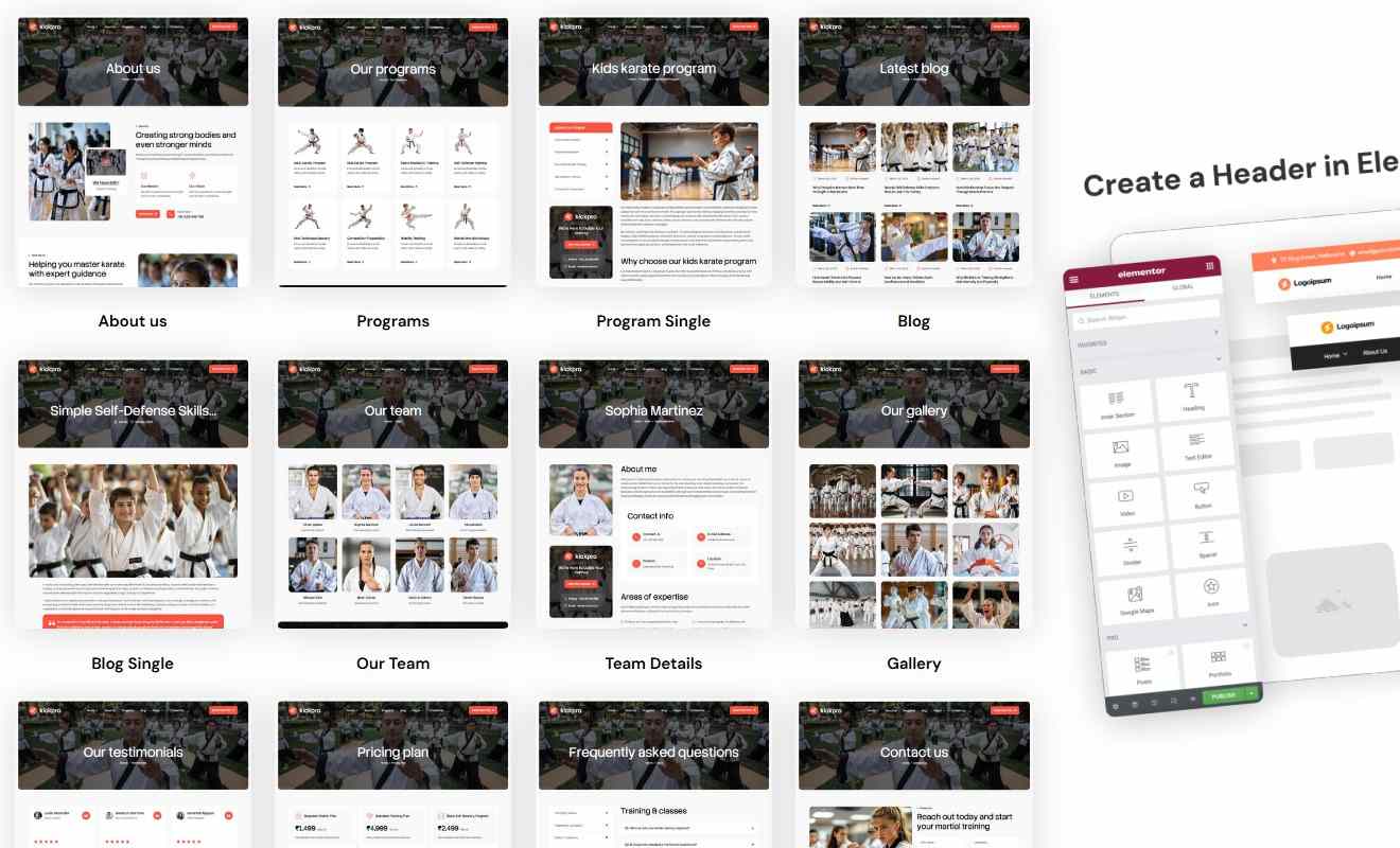 Kickpro ??? Karate & Martial Arts School WordPress Theme