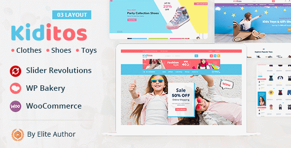 Kiditos - Baby and Kids Multi Store WooCommerce Theme