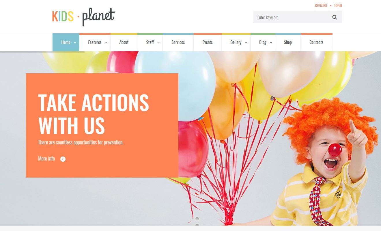 Kids Planet Multipurpose Children WordPress Theme