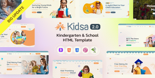 Kidsa - Kindergarten & School HTML5 Template