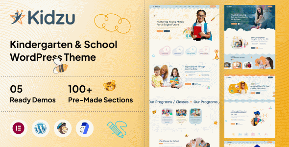 Kidzu - Kindergarten & School WordPress Theme