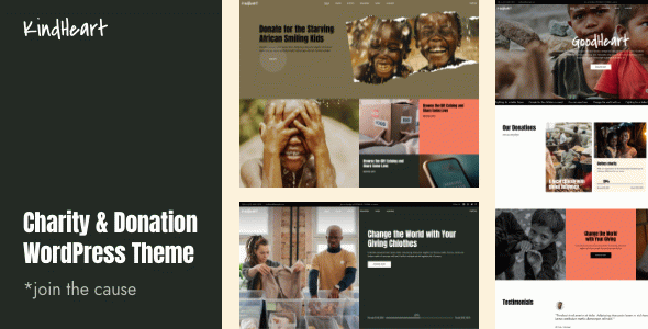 KindHeart - Charity and Donation WordPress Theme
