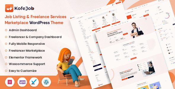 KofeJob - Freelance Marketplace, Job Portal & Recruitment WordPress Theme