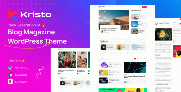 Kristo - Modern Magazine WordPress Theme