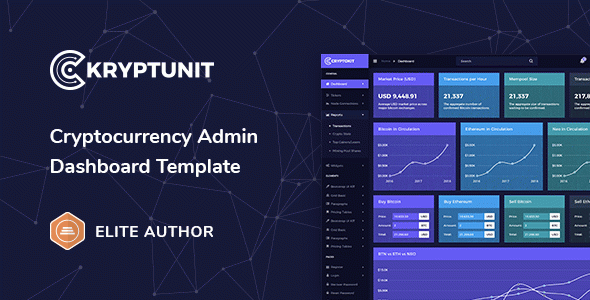 Kryptunit - Cryptocurrency Admin Dashboard Template