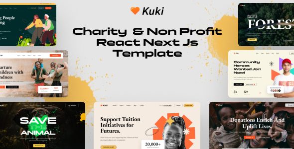 Kuki - Charity & Nonprofit React Next JS Template