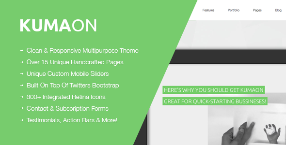 KUMAON, Clean Responsive Multipurpose Theme