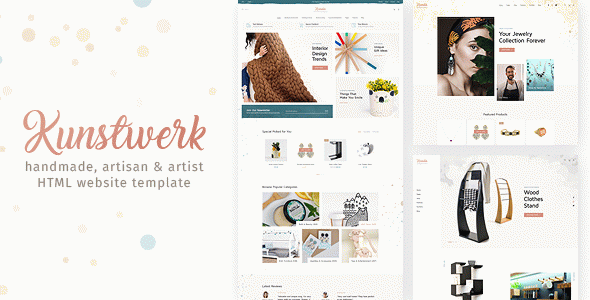 Kunstwerk - Handmade & Artisan HTML Website Template