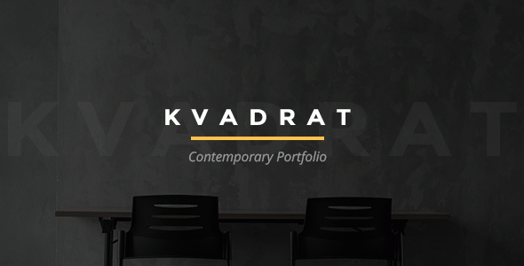 Kvadrat - Contemporary Portfolio WordPress Theme