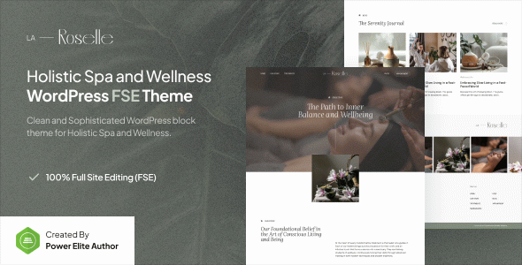 La Roselle ??? Holistic Spa & Wellness Gutenverse FSE WordPress Block Theme
