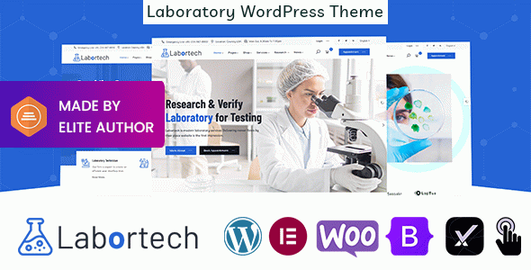 Labortech - Laboratory & Science Research WordPress Theme