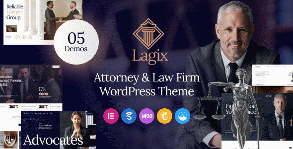 Lagix - Attorney & Law Firm WordPress Theme