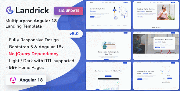 Landrick - Angular 18 Landing Page Template