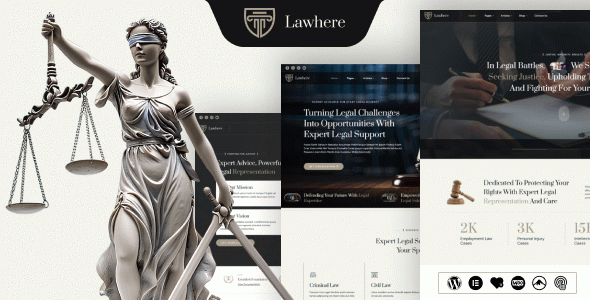 Lawhere - Attorney WordPress Theme