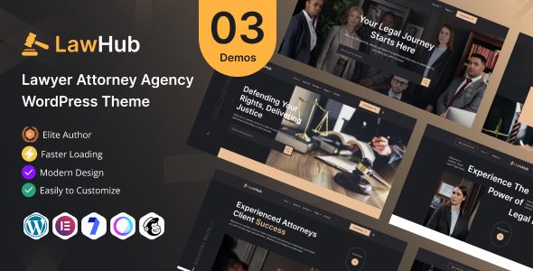 LawHub ??? Lawyer Attorney Agency WordPress Theme.