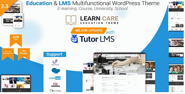 LearnCare Educational WordPress Theme