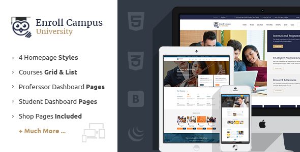 Learning Management Enroll University Education Template