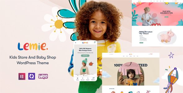 Lemie – Kids Store and Baby Shop WordPress Theme with AI
