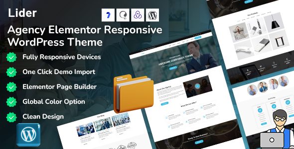 Lider - Agency, Corporate and Multipurpose WordPress Elementor Theme
