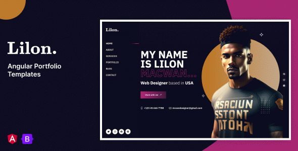 Lilon – Angular Personal Portfolio Template