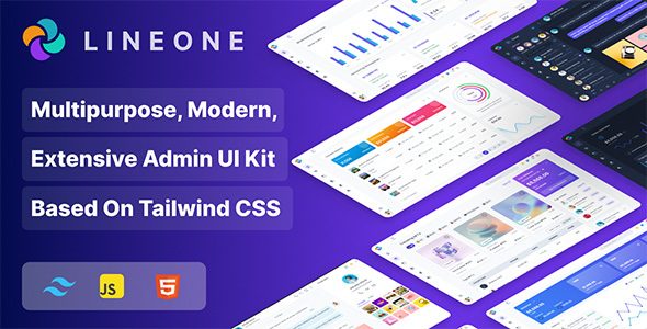 Lineone - Tailwind CSS Admin Template, HTML + Laravel