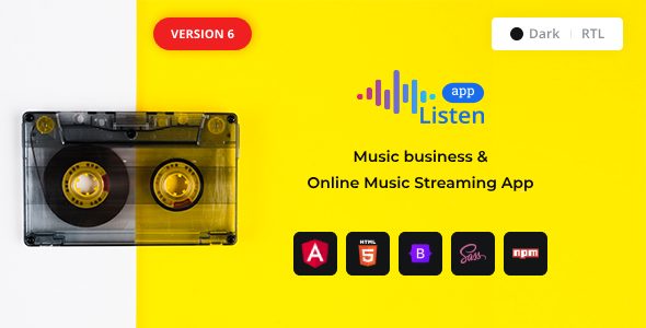 Listen - Angular Music Streaming App