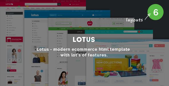 Lotus - Responsive Ecommerce Template