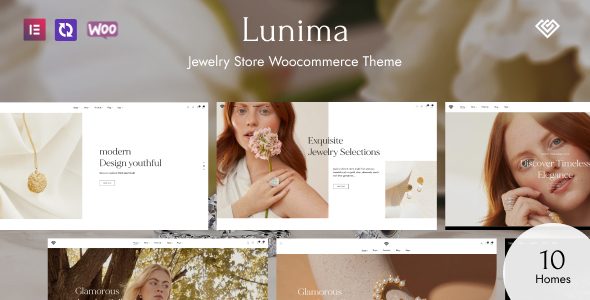 Lunima – Jewelry Store WooCommerce WordPress Theme with AI