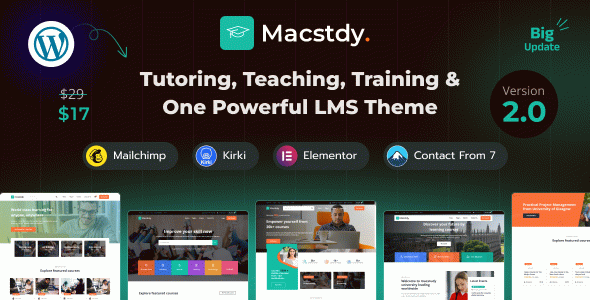 Macstdy - LMS & Education WordPress Theme