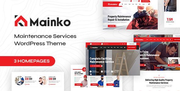 Mainko - Repair & Maintenance Services WordPress Theme