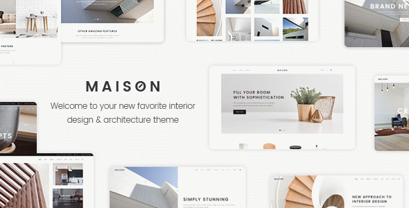 Maison - Modern WordPress Theme for Interior Designers and Architects