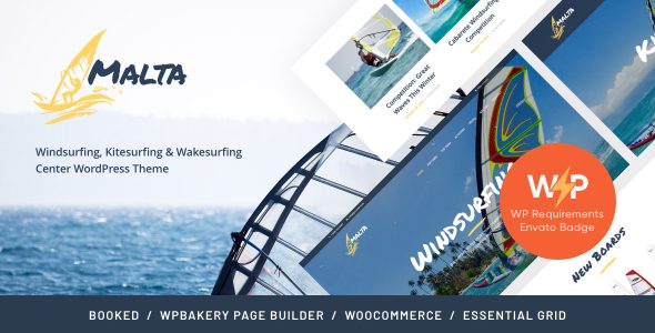 Malta - Surfing, Kitesurfing & Water Sports WordPress Theme