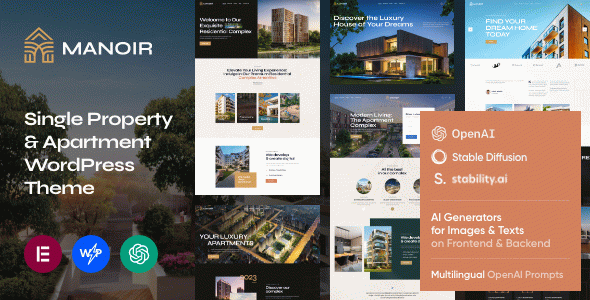 Manoir - Single Property & Apartment WordPress Theme