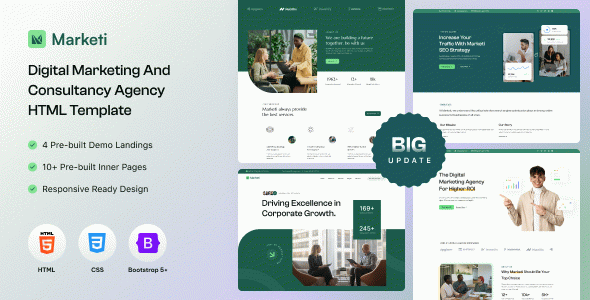 Marketi - SEO Digital Marketing HTML Template