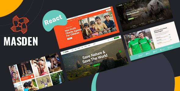 Masden - Charity & Donation React NextJs Template