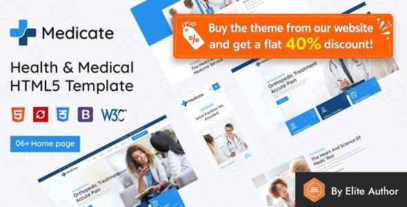 Medicate – Health & Medical HTML Template