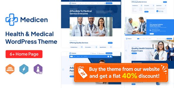 Medicen - Health & Medical WordPress Theme