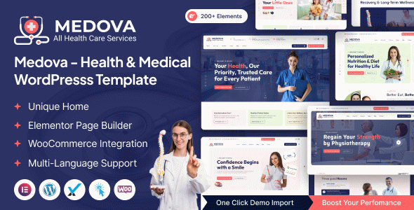 Medova ??? Health & Medical WordPress Theme