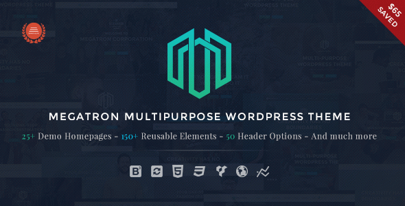 Megatron - Responsive MultiPurpose WordPress Theme