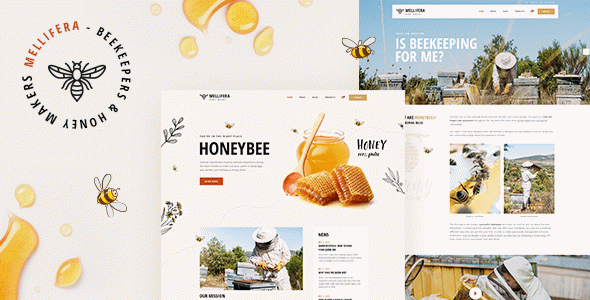 Mellifera - Beekeeping and Honey Shop WordPress Theme