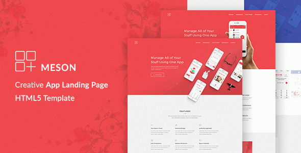 Meson - App Landing HTML Template