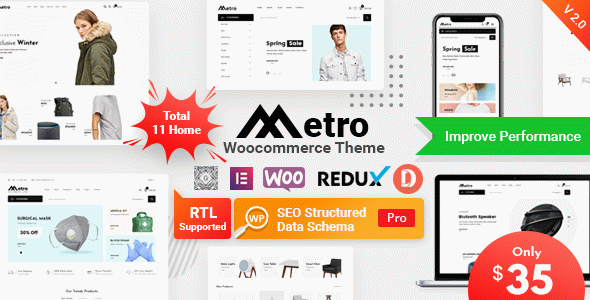 Metro – Minimal WooCommerce WordPress Theme
