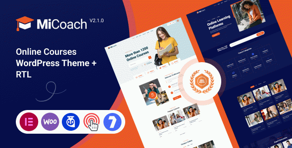 MiCoach - Online Courses WordPress Theme + RTL