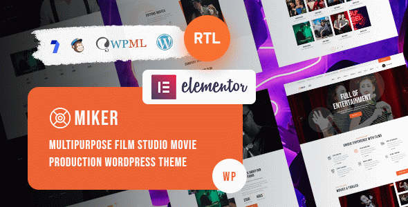 Miker - Movie and Film Studio WordPress Theme