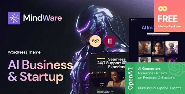 MindWare - AI Startup & AI Tool WordPress Theme