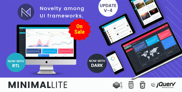 Minimal Lite - Responsive Bootstrap 4 Admin, Dashboard & WebApp Templates