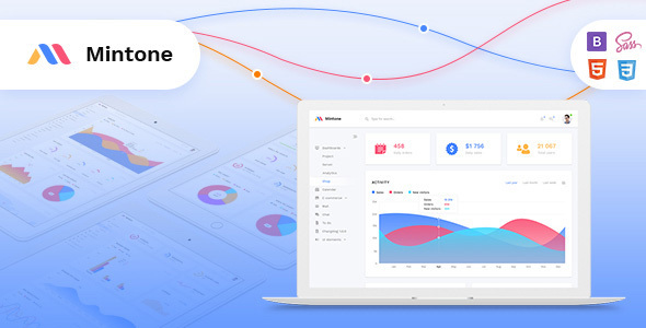 Mintone - Laravel Admin Template with CRUD builder