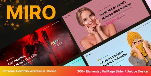 Miro - Personal Portfolio WordPress Theme