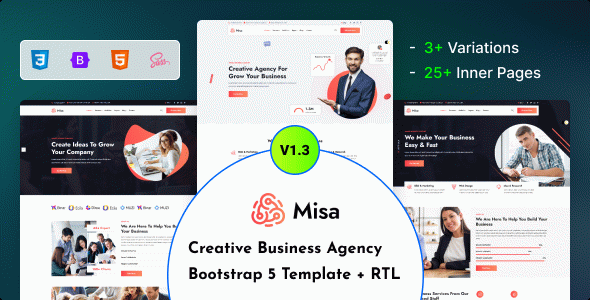 Misa - Creative Business Agency Bootstrap 5 Template