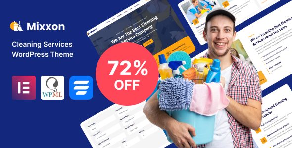 Mixxon - Cleaning Services WordPress Theme